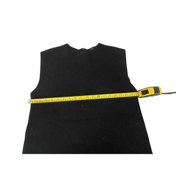 Massimo Dutti Women Mini Pinafore Dress L Black Wool Blend Knit 6657/631 NWT - Picture 15 of 15